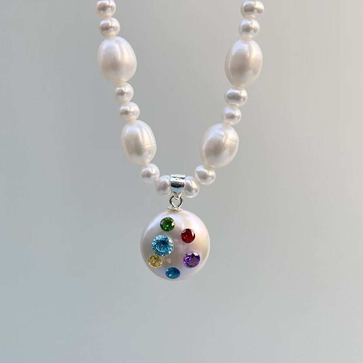 【GleamSea】Handmade Pearl Necklace 700N06,Gemstone & Pearl Necklace