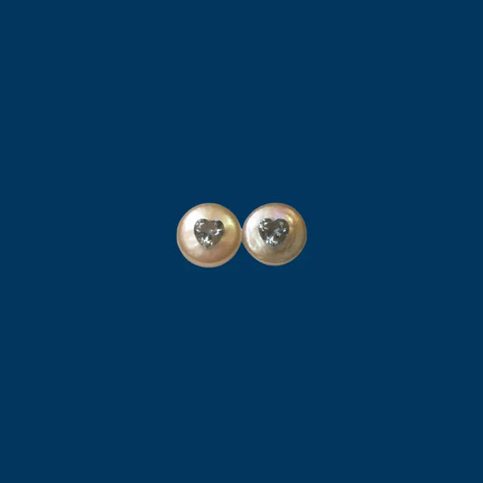 【GleamSea】Handmade Pearl Jewelry,Earrings 200E02,Gemstone & Pearl Earrings