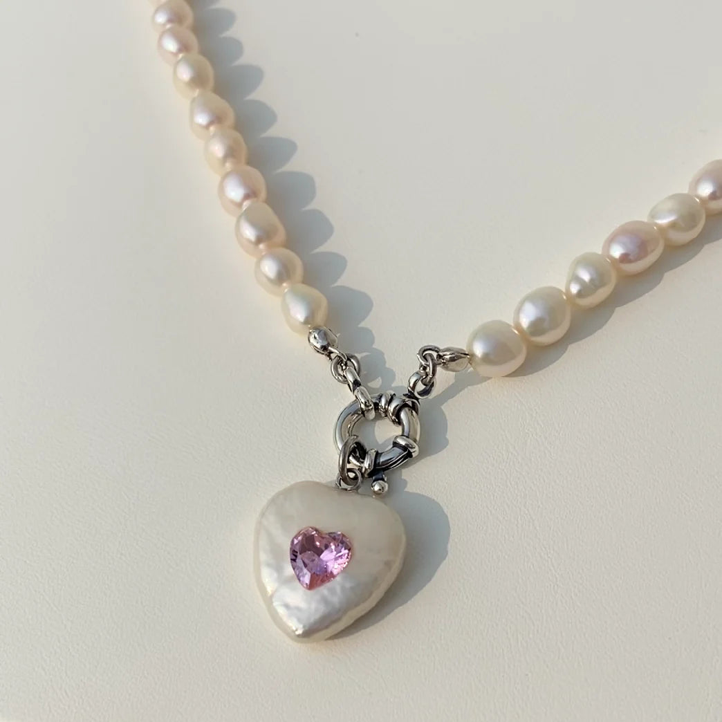 【GleamSea】Handmade Pearl Necklace 700N03,Gemstone & Pearl Necklace